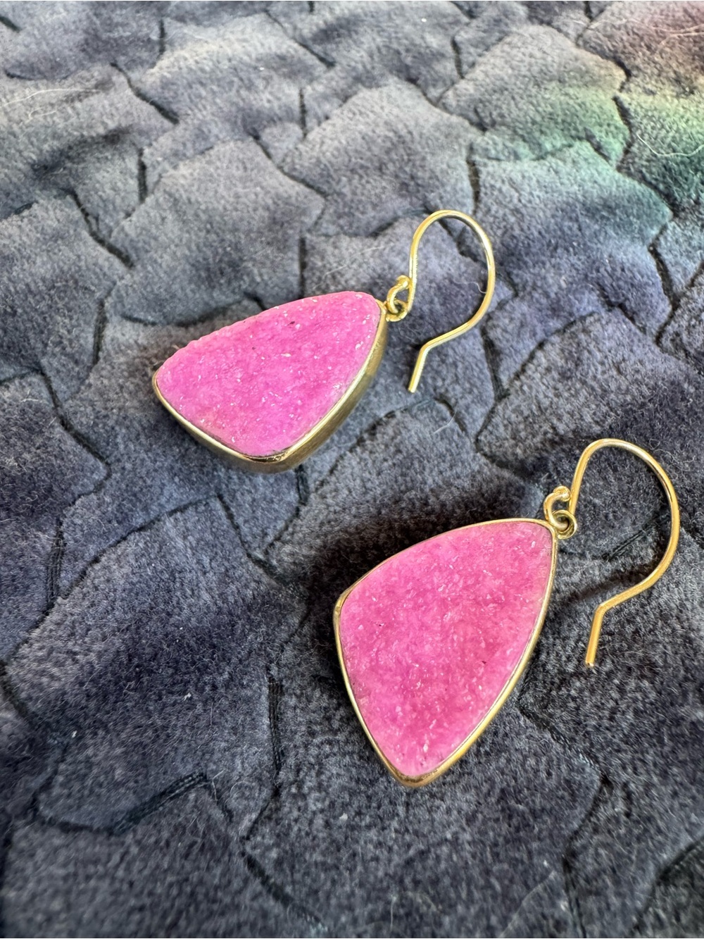 Jamie Joseph Pink Drusy Earrings. Used/Excellent condition.